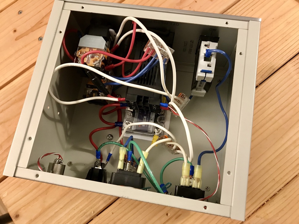 Electric brewing controller inside wiring